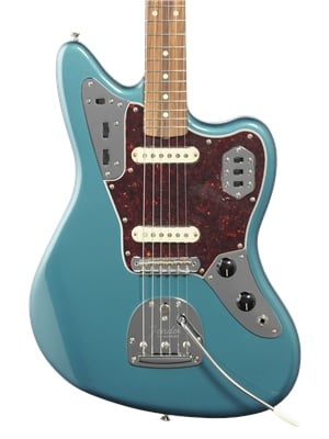 Fender Vintera 60s Jaguar Guitar Pau Ferro Ocean Turquoise with Gig Bag Body View